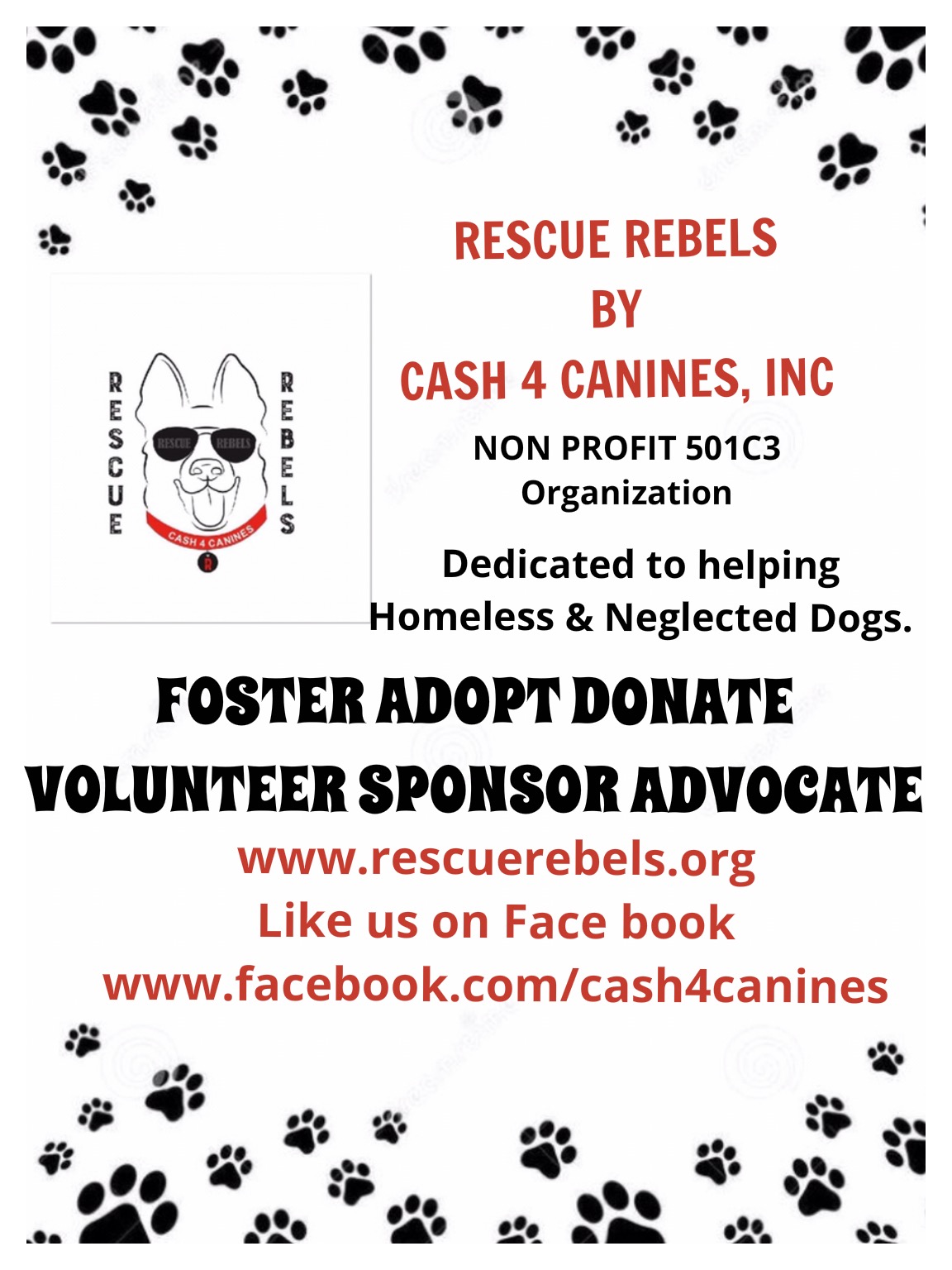 Rescue Rebels by Cash 4 Canines