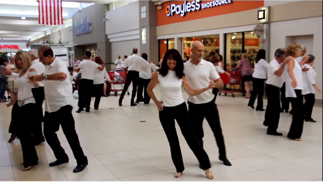 USA Dance, Royal Palm Chapter # 6016 Flash Mob Team performs at the Coral Ridge Mall Fort Lauderdale - September 22, 2018