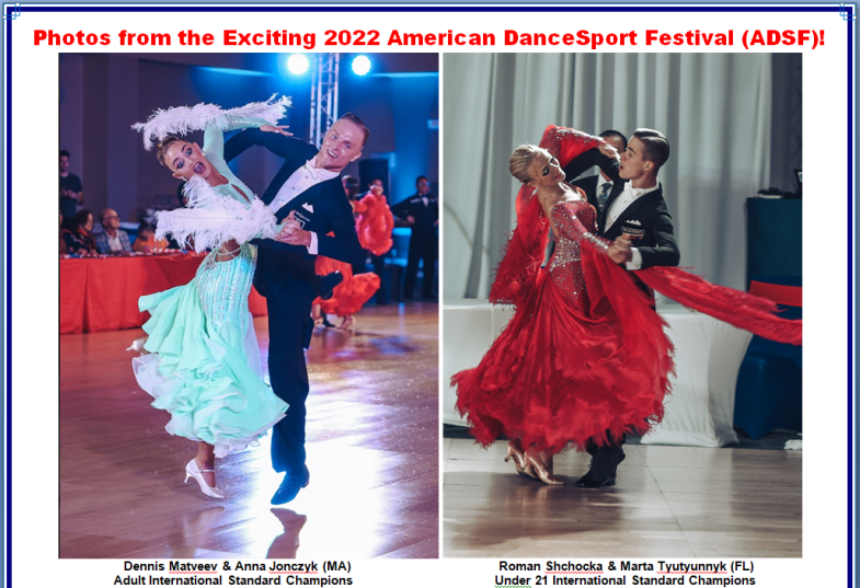 See Photos & Videos from the Exciting 2022 ADSF - The Second Merged American DanceSport Festival with Royal Palm DanceSport Championships!!